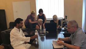 Yoga experiments with scientists, kyiv, Ukraine.